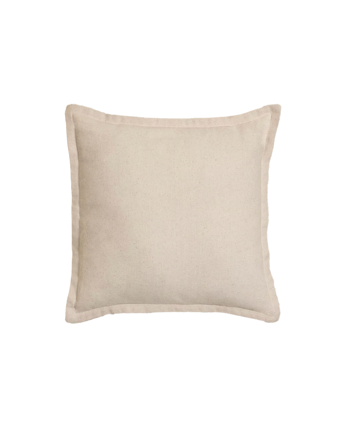 Coussin carré de couleur beige de 40x40cm 