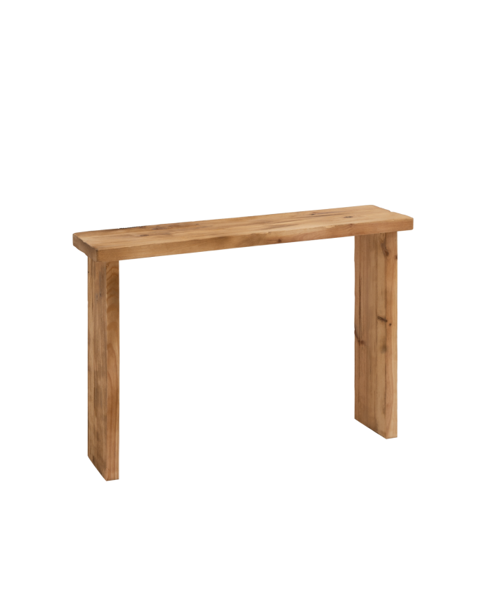 Consolle rustique en bois massif de 120x80cm