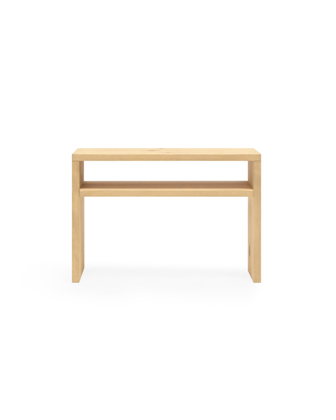 Table de chevet en bois d'olivier massif 50x36cm