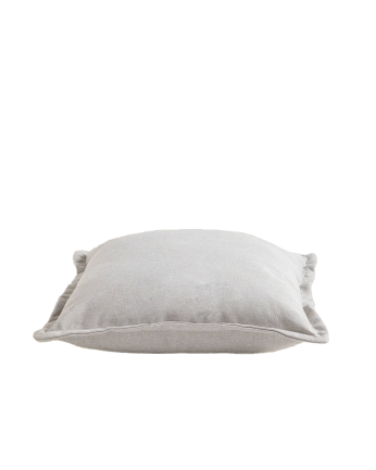 Coussin carré de couleur beige de 53x53cm 