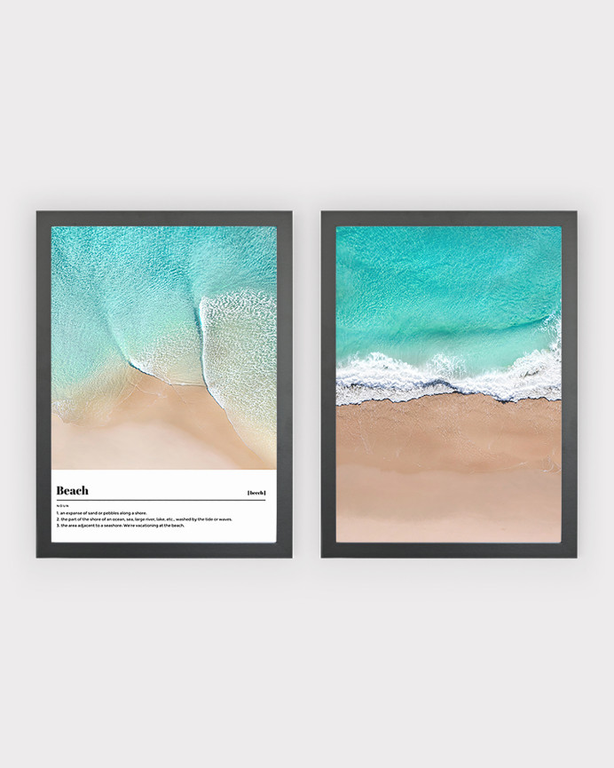 Pack de 2 posters Beach