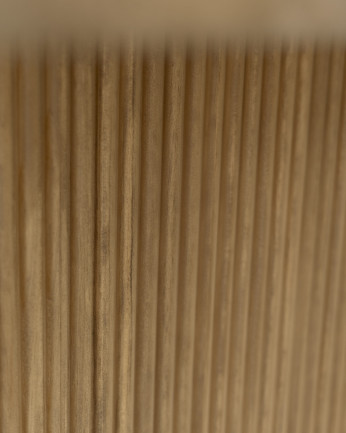 Table de salle à manger en bois massif dans le ton du bois chêne foncé de différentes tailles