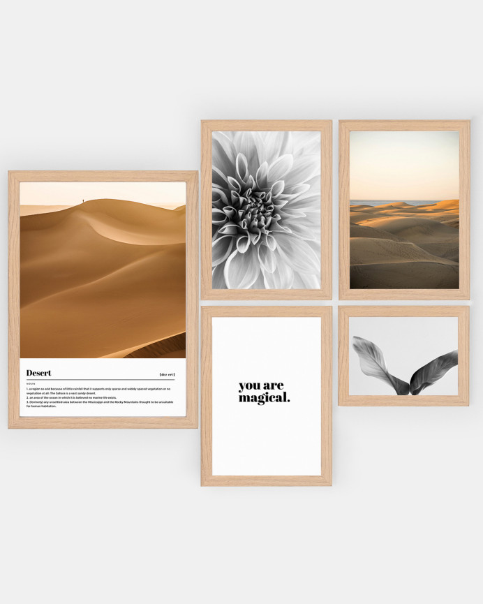 Pack de 5 posters Warm Wheat