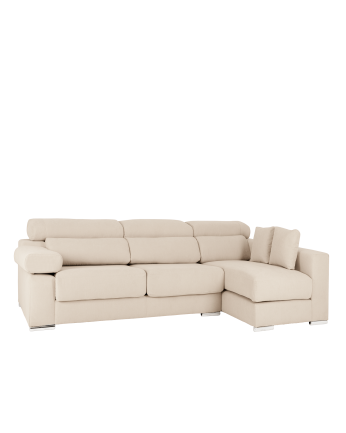 Canapé d'angle couleur beige en différentes tailles