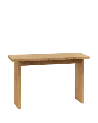 Console en bois massif ton chêne moyen de 120x80cm