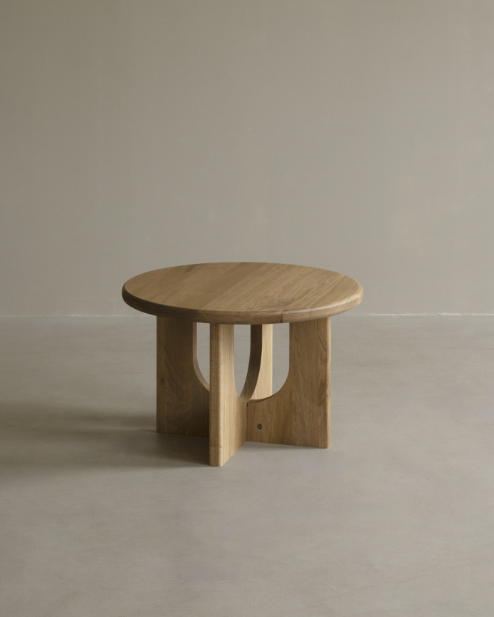 Table basse en bois massif de peuplier en plusieurs dimensions