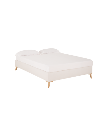 Base tapissée en lin blanc pour les matelas de différentes tailles