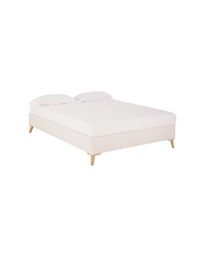 Base tapissée en lin blanc pour les matelas de différentes tailles