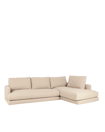 Canapé d'angle couleur beige en différentes tailles
