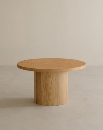 Table basse ronde en bois de frêne en plusieurs dimensions