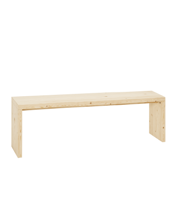 Banc en bois massif ton naturel en différentes tailles