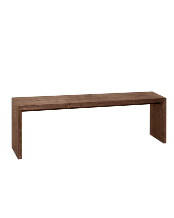 Banc en bois massif ton noyer en différentes tailles