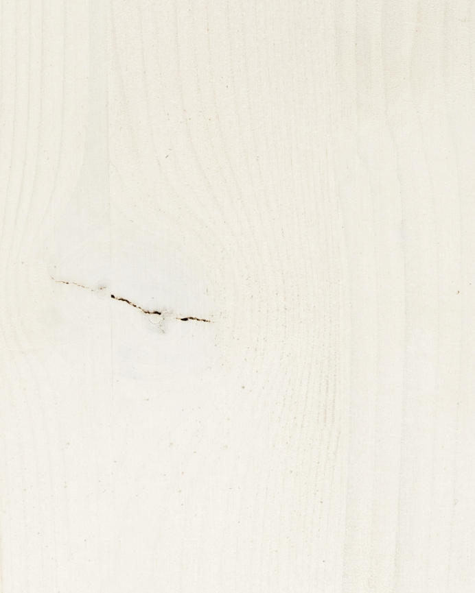 Pack de 2 tables de chevet en bois massif flottantes ton blanc de 45cm