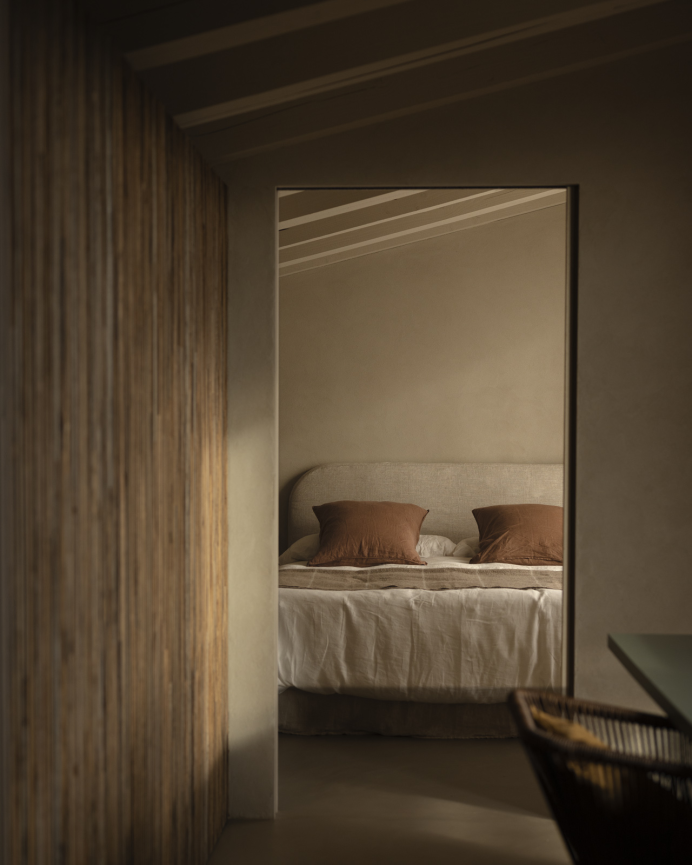 Tête de lit déhoussable en lin beige en différentes tailles 