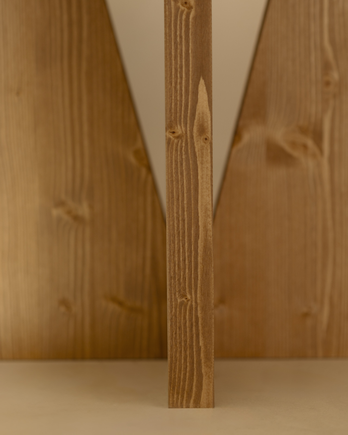 Pack de 2 tables de chevet en bois massif ton chêne moyen 40x40cm