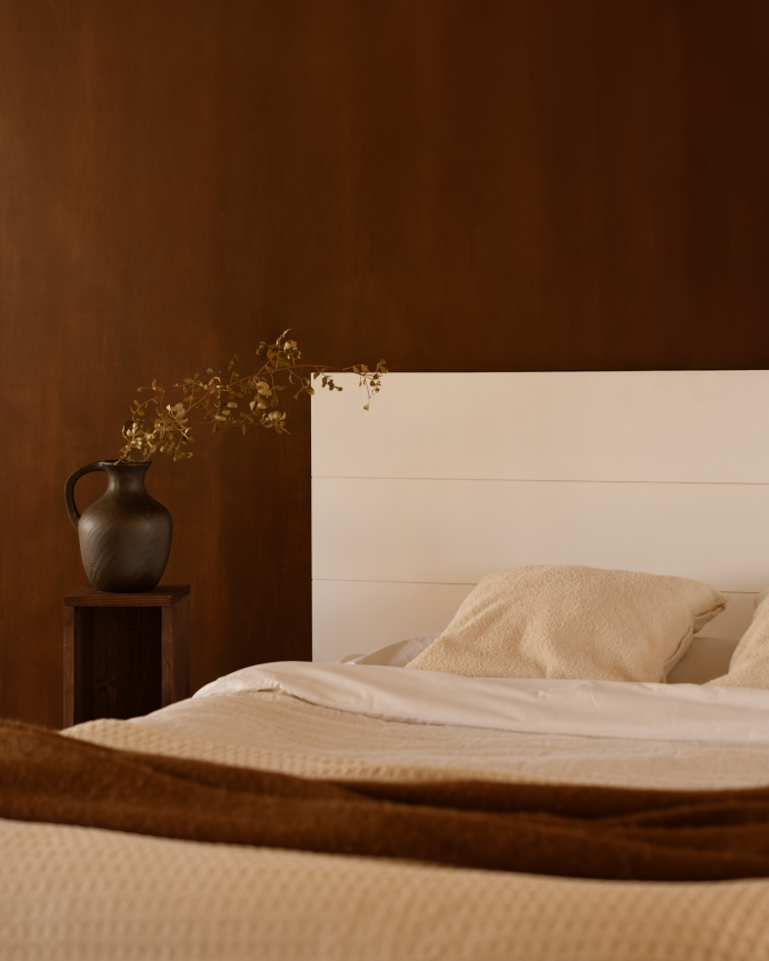 Tête de lit en bois DM blanc en différentes tailles