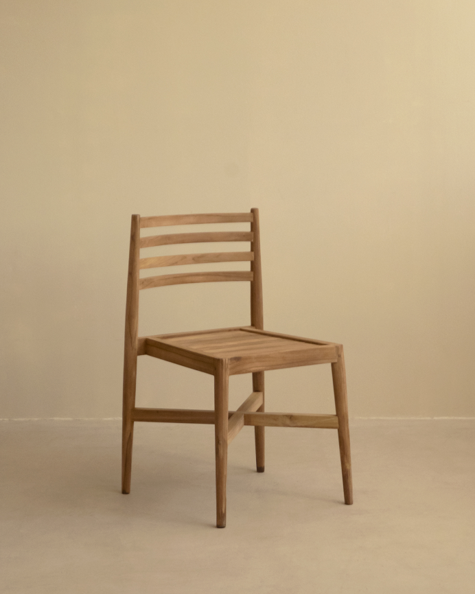 Chaise en bois de teck de 80cm
