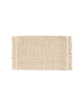 Set de table en jute blanche 34x45 cm