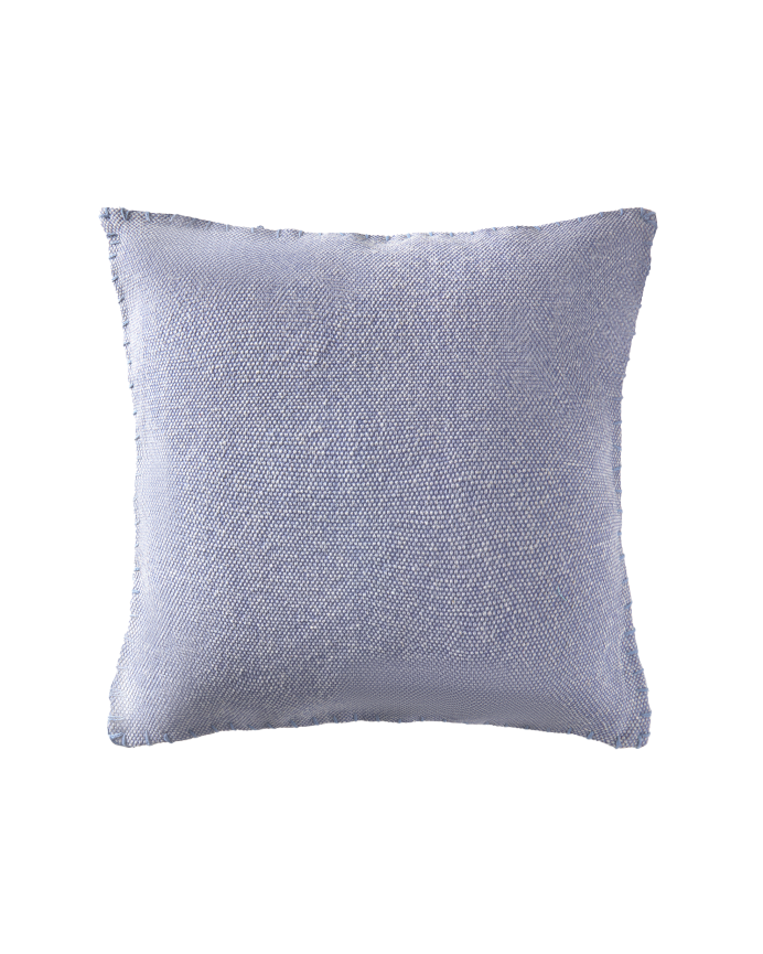 Housse de coussin en coton dhurrie couleur bleu disponible en plusieurs tailles
