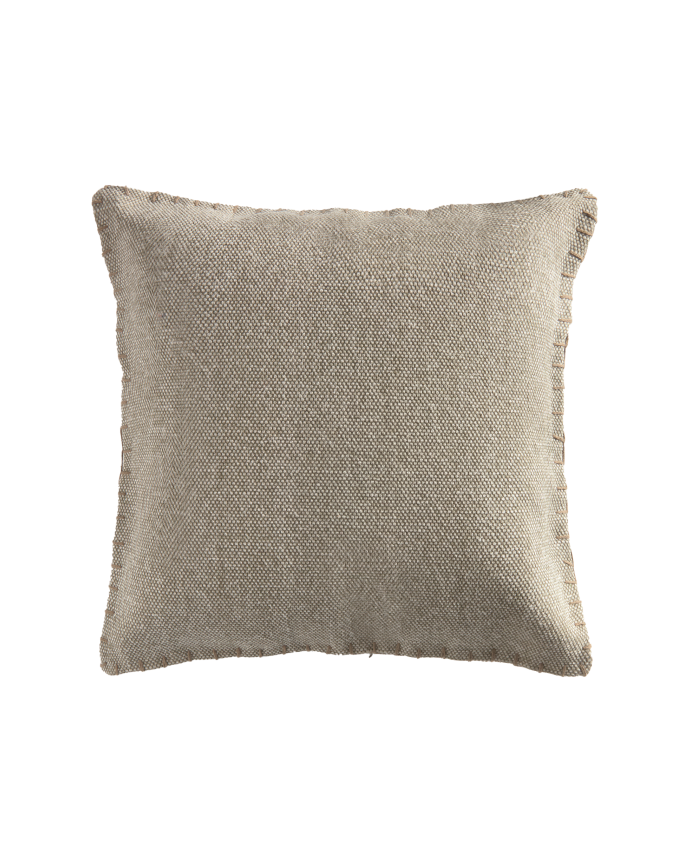 Housse de coussin en coton dhurrie couleur vert disponible en plusieurs tailles