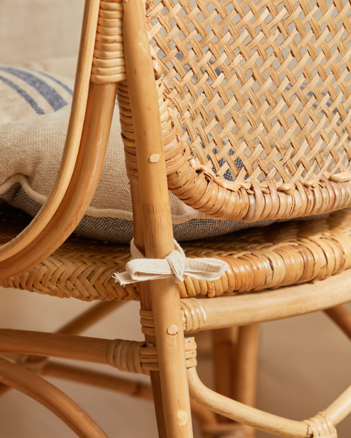 Coussin de chaise rond en coton 40x4 cm