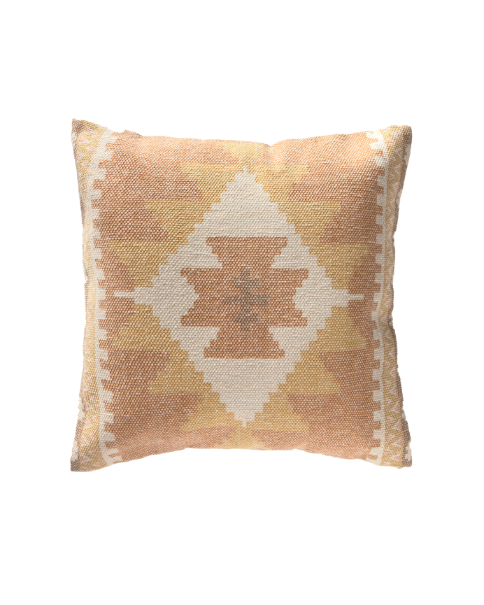 Housse de coussin en coton dhurrie disponible en plusieurs tailles