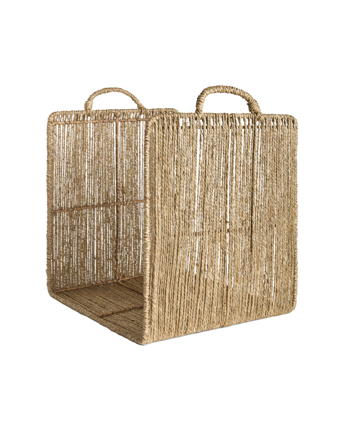 Panier range-revues en jonc de mer disponible en plusieurs tailles