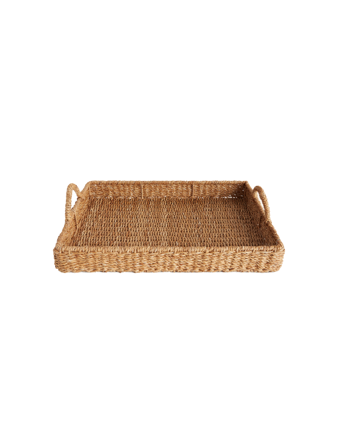 Plateau en jonc de mer 50x35x6 cm
