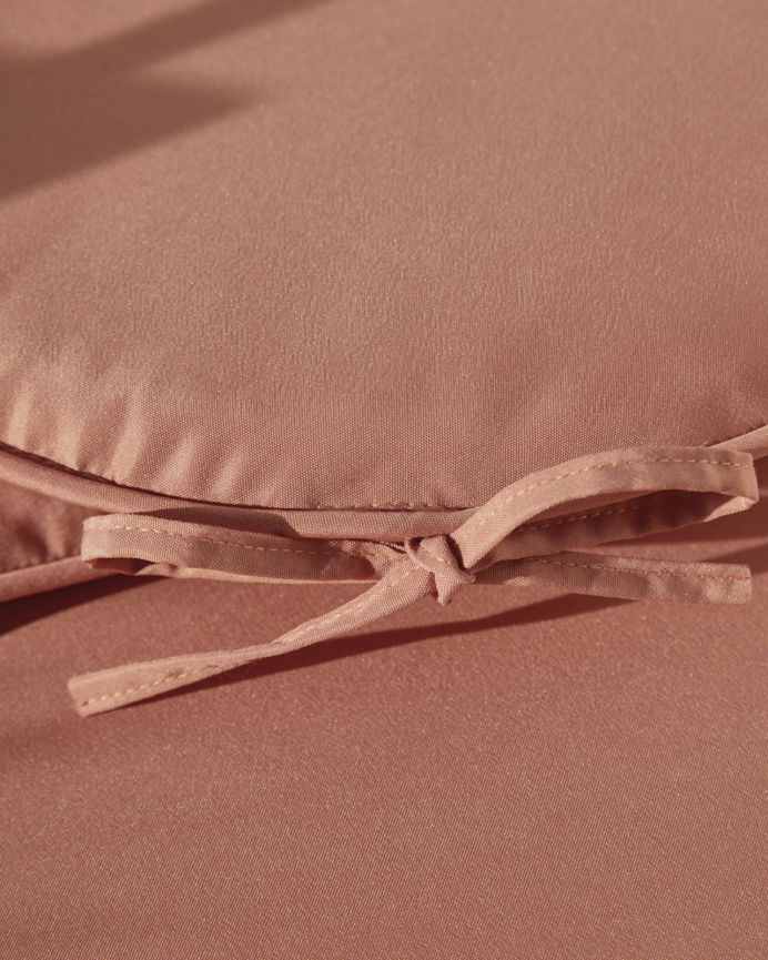 Coussin de chaise rond couleur rose 40x3 cm