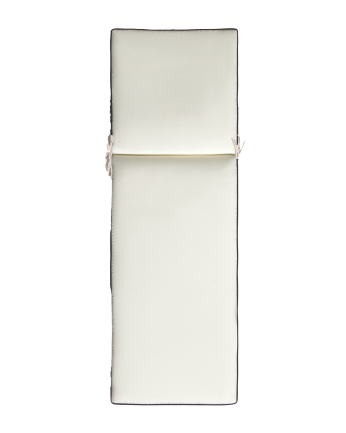 Matelas de transat couleur écru et noir 60x180x5 cm