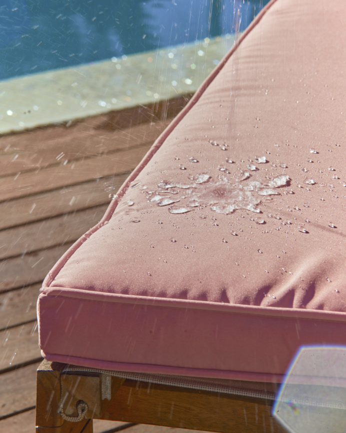 Matelas de transat couleur rose 60x180x5 cm