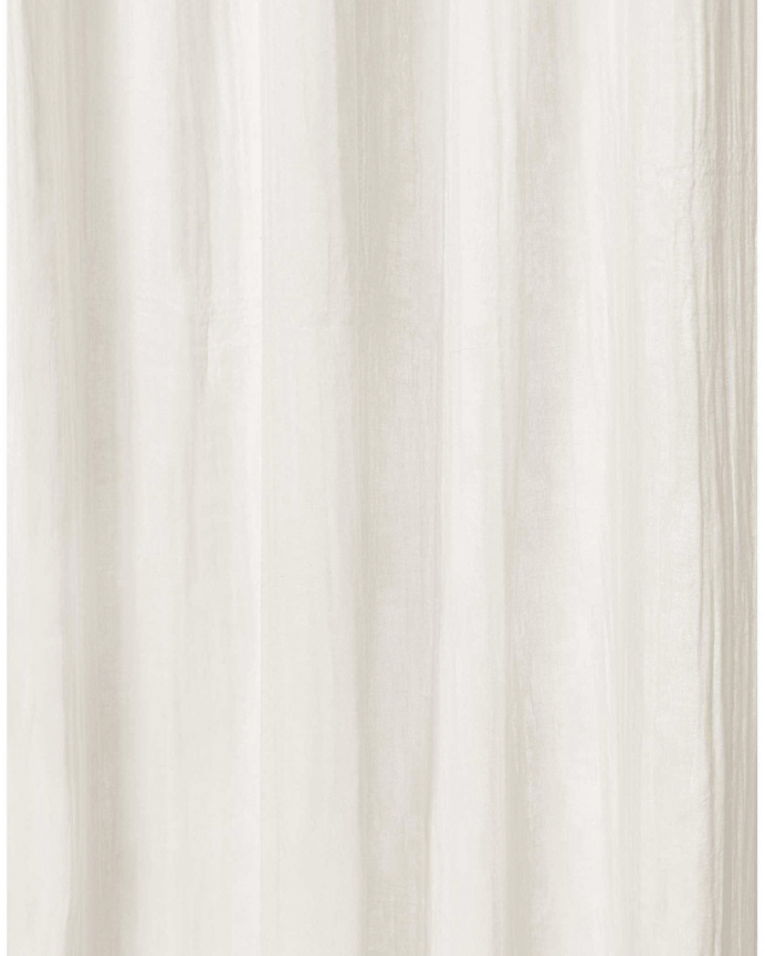 Rideau en coton translucide couleur écru 140x280 cm