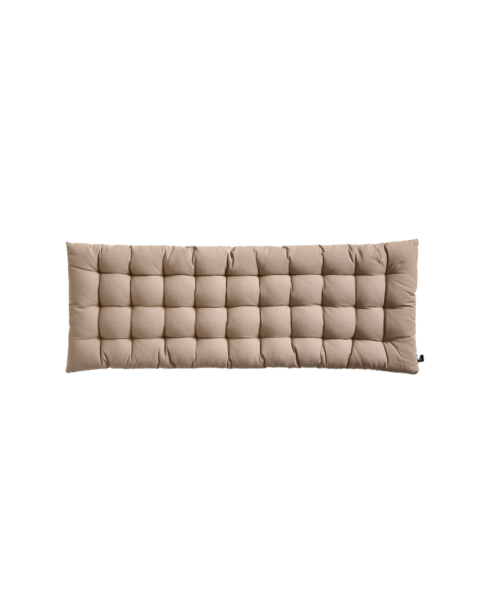 Tête de lit matelassée en coton couleur pierre disponible en plusieurs tailles