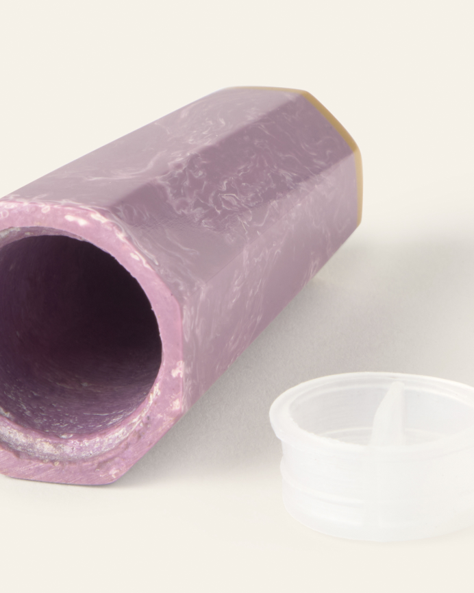 Set de salière et poivrière lilas 3,3x8 cm