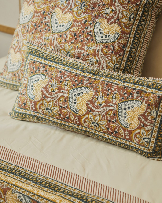 Housse de coussin imprimée en coton 30x60 cm