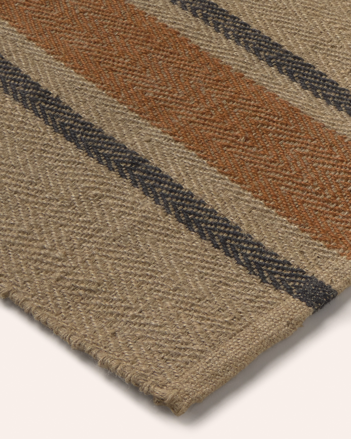 Tapis en jute marron en plusieurs tailles