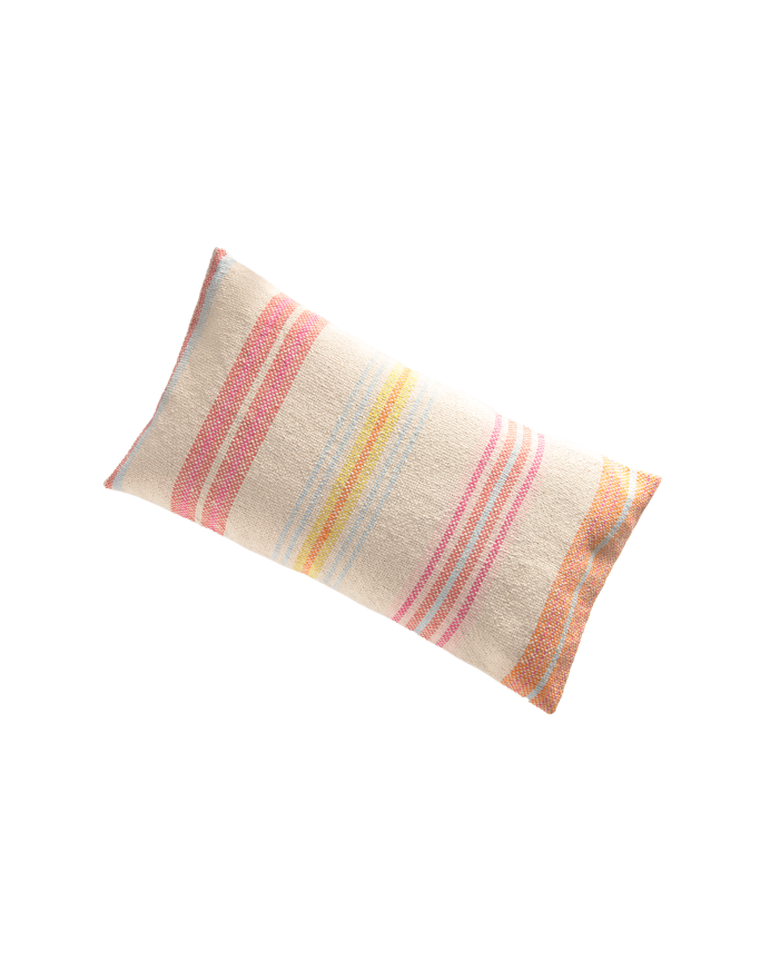 Housse de coussin multicolore en coton 30x60 cm