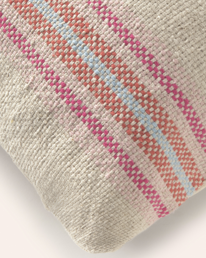 Housse de coussin multicolore en coton 30x60 cm