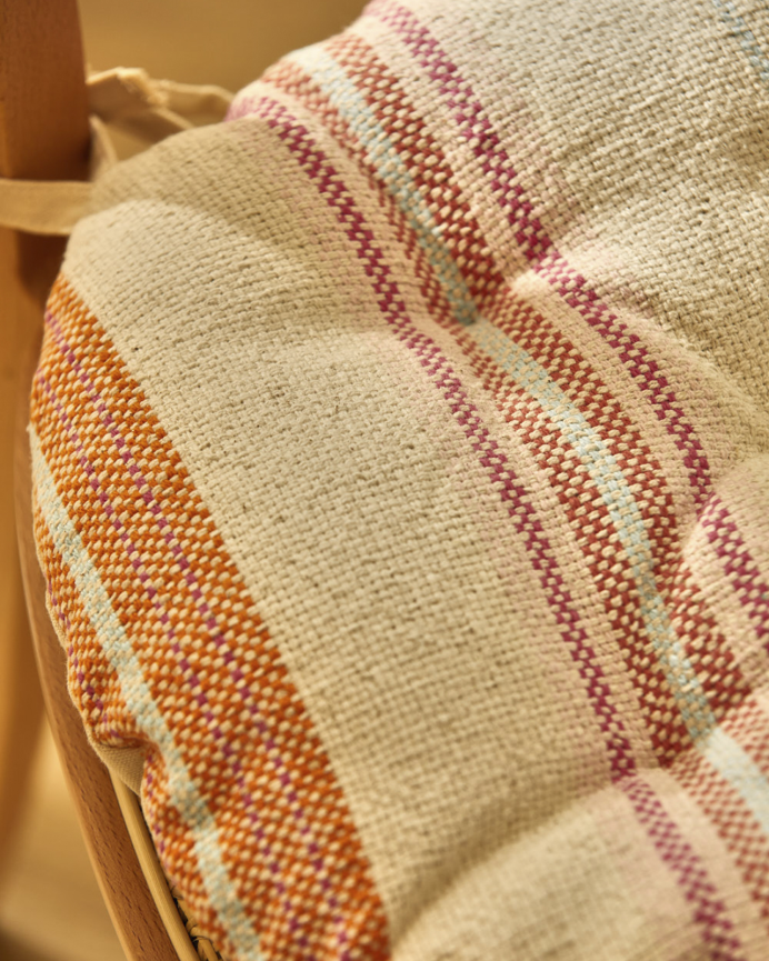 Coussin de banc en coton multicolore 40x120x4 cm