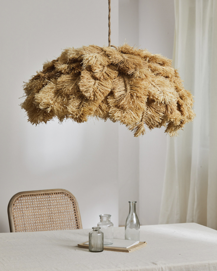 Abat-jour en jute pour suspension 60x24 cm
