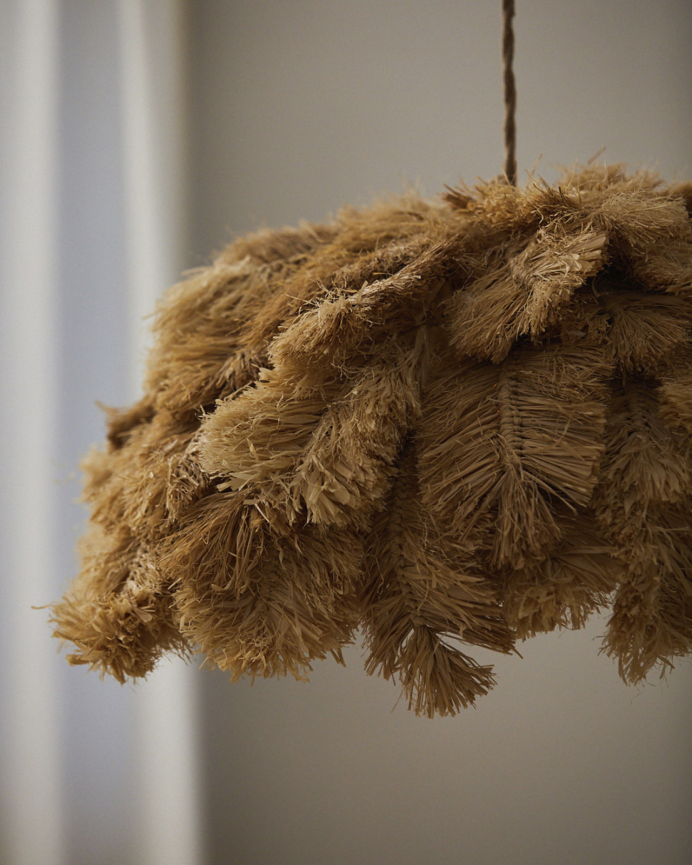 Abat-jour en jute pour suspension 60x24 cm