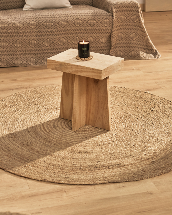 Tapis rond en jute disponible en plusieurs tailles