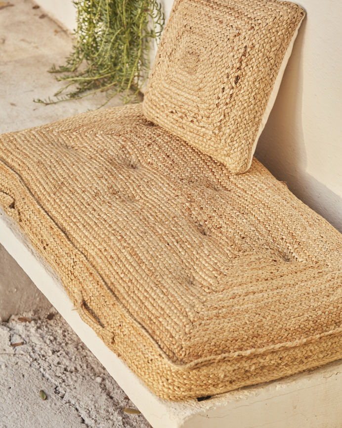 Coussin de sol en jute disponible en plusieurs tailles