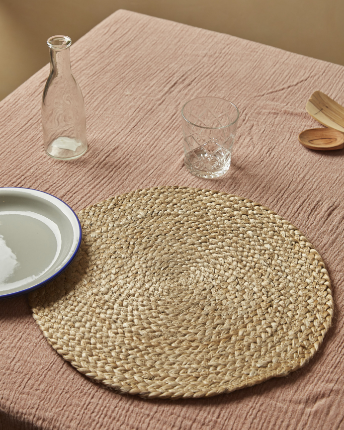 Dessous de plat rond en jute 38 cm