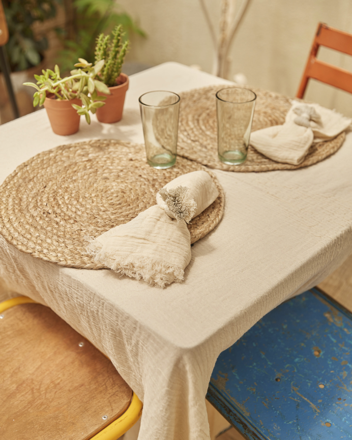 Dessous de plat rond en jute 38 cm