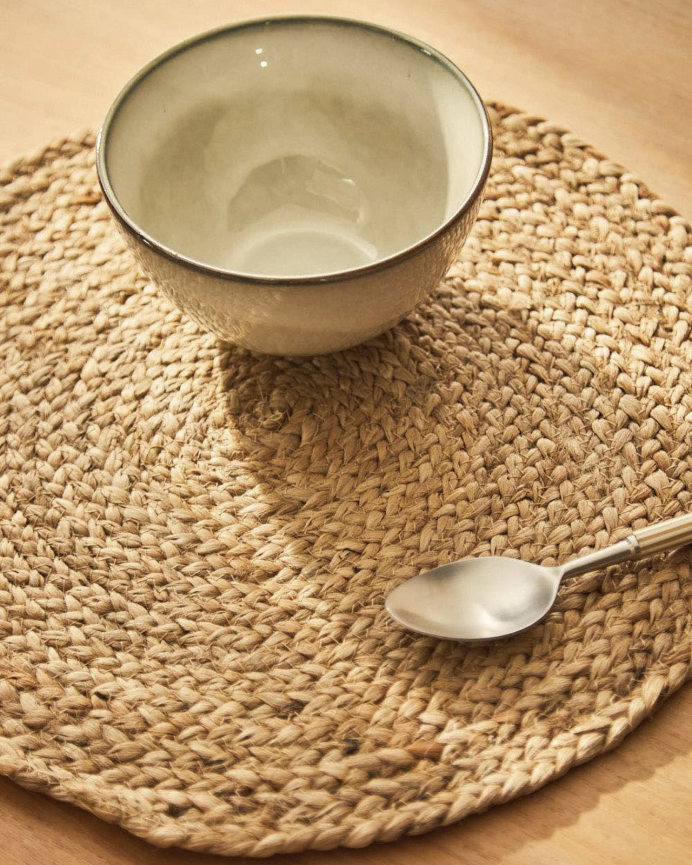 Dessous de plat rond en jute 38 cm