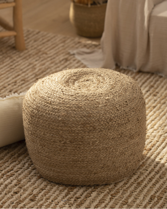Pouf en jute 50x35 cm