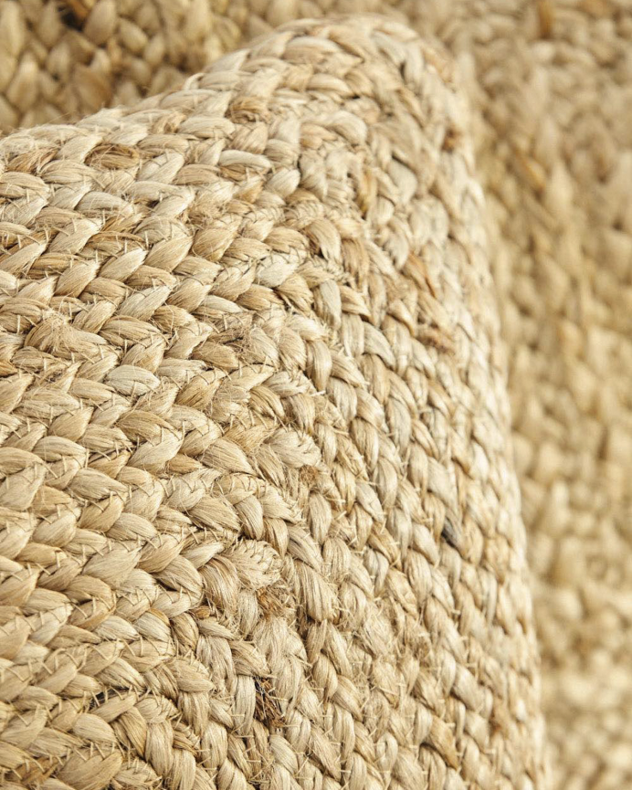 Housse de coussin en jute et coton disponible en plusieurs tailles