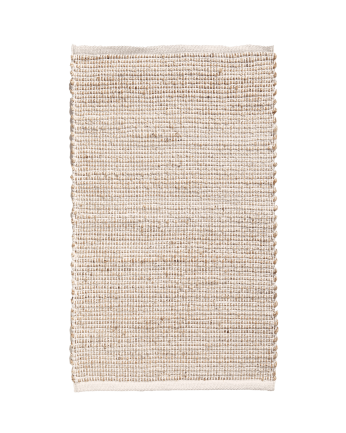 Tapis en coton et jute couleur naturelle en plusieurs tailles