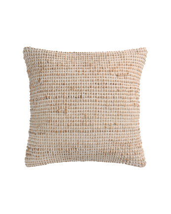 Housse de coussin en jute et coton couleur écru disponible en plusieurs tailles
